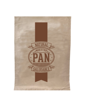 SACO FLAT  KRAFT 90gr 72.5x52 IMP. NUESTRO PAN